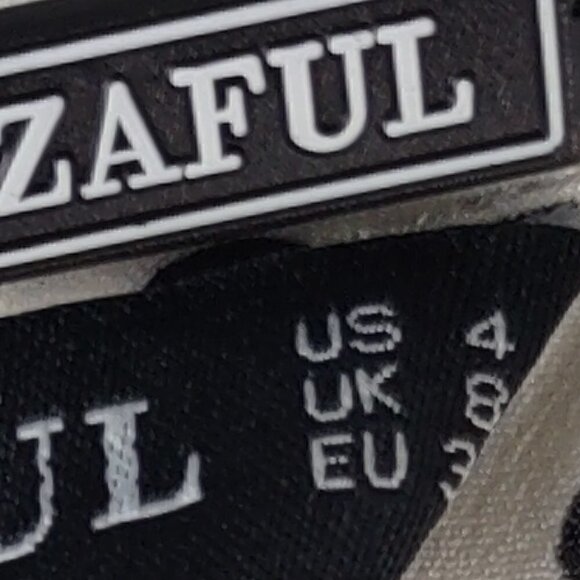 Zaful Black & White Spotted Belted Peplum Ruffle Bottom Romper Size 4 NWT - Picture 12 of 13